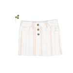 The Denim Skirt - Rose Stripe - Button, A-line, Miniskirt, Skirt | Everetts Place