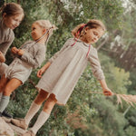Lovely Littles The Dressy Collar Dress - Leaf - 