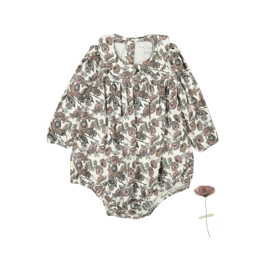 The Dressy Romper - Magnolia - Sleeve, Baby & Toddler Clothing, Textile, One-piece garment, Pattern | Everetts Place