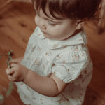 Lovely Littles The Dressy Romper - Seashell - 