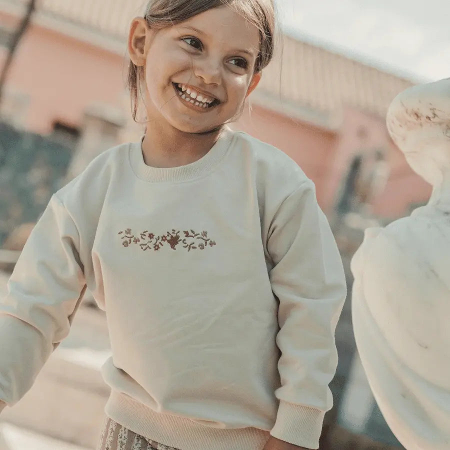 Lovely Littles The Embroidered Sweatshirt - Jasper - 