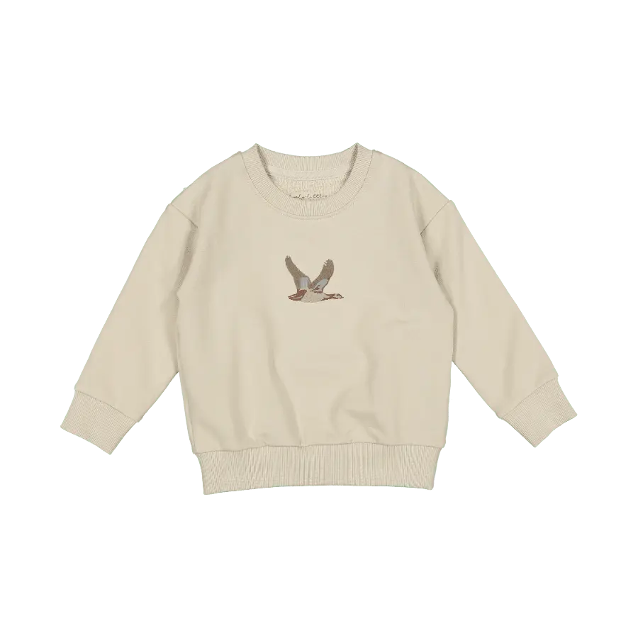 The Embroidered Sweatshirt - Mallard - Sleeve, Long-sleeved T-shirt, Baby & Toddler Clothing, Bird, Top | Everetts Place