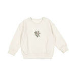 The Embroidered Sweatshirt - Vintage Rose - Sleeve, White, Textile, Active Shirt, Long-sleeved T-shirt | Everetts Place