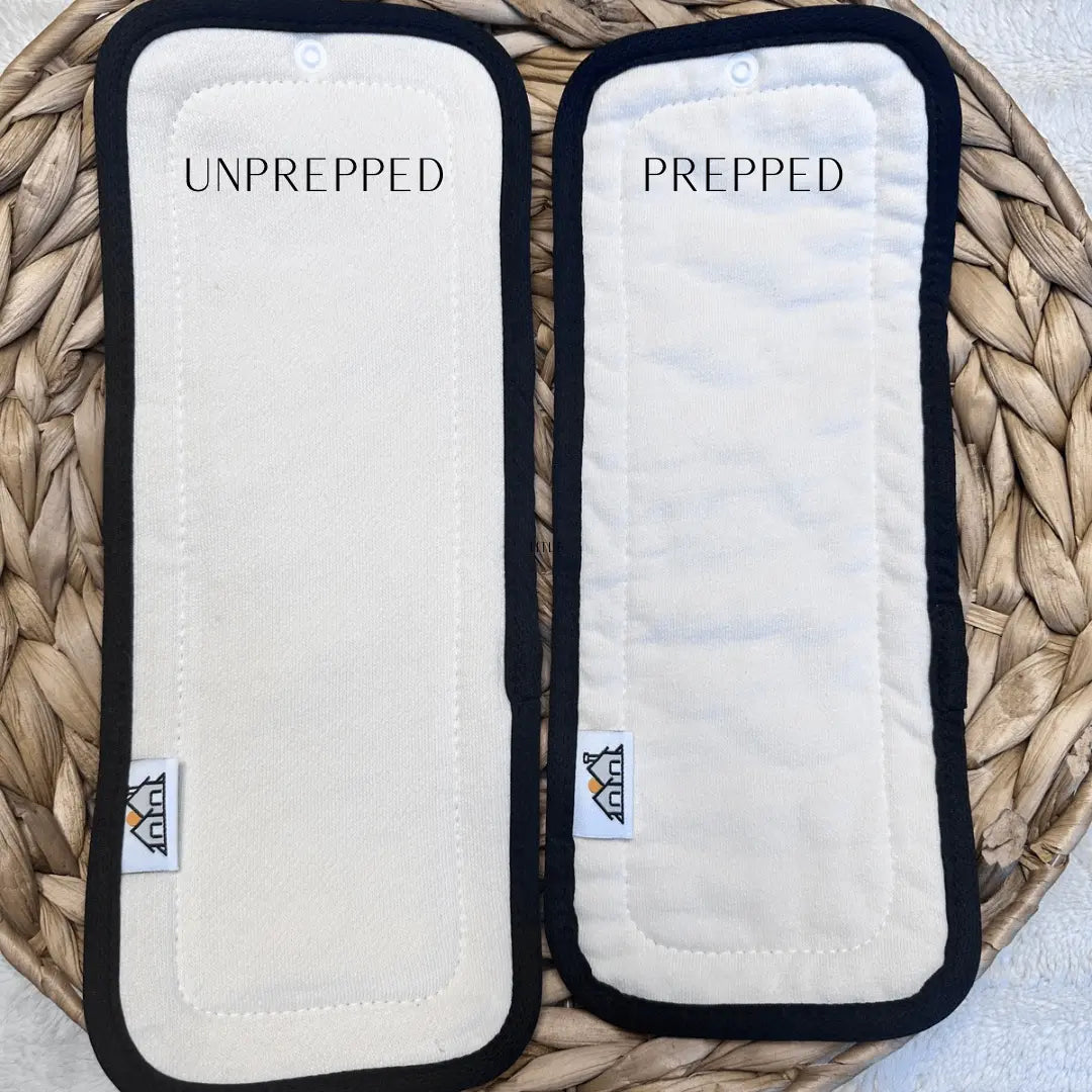The Good Village Cloth Co. 5 Pack | 4 Layer Diaper Inserts | Hemp Cotton - 