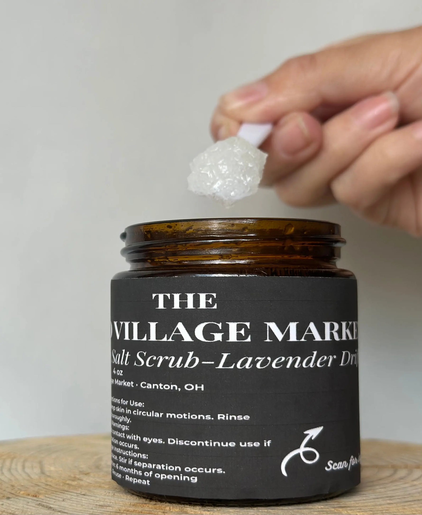 Epsom Salt Scrub- Lavender Drift - Personal care, Mason jar, Food storage containers, Label, Wax | Everetts Place