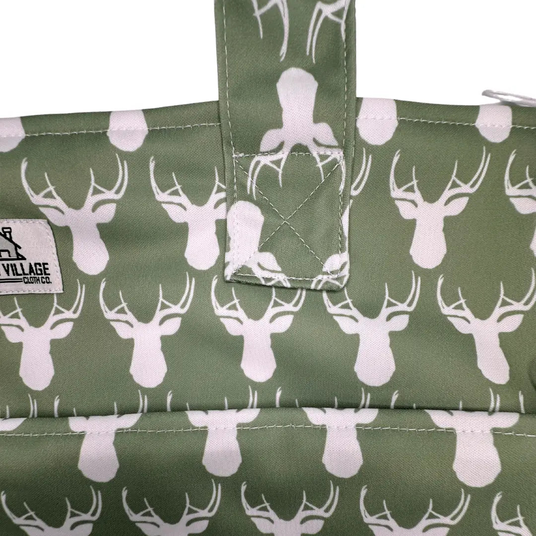 The Good Village Cloth Co. Large Hanging Wetbag | Antlers - 