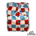 The Good Village Cloth Co. One Size Pocket Diaper | Patriotic Picnic - 