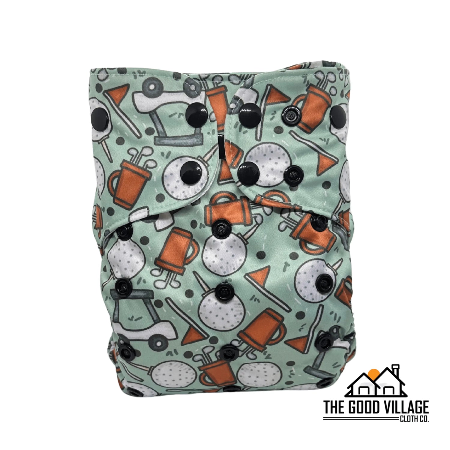 The Good Village Cloth Co. One Size Pocket Diaper - Tee Time - 
