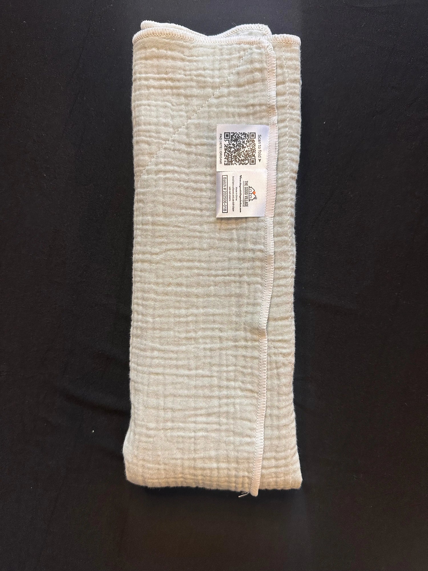 The Good Village Cloth Co. Origami Smart Flat – Evermoss - 