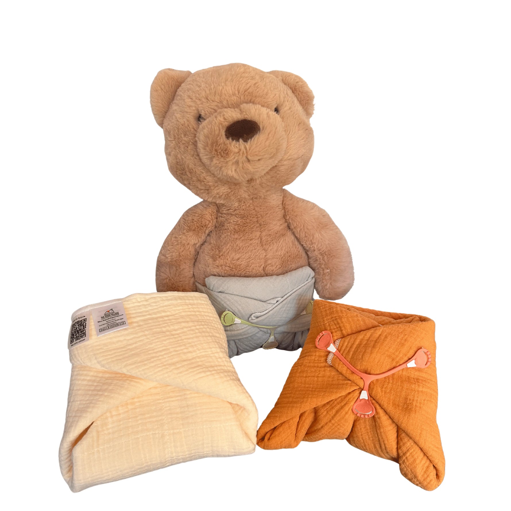The Good Village Cloth Co. Origami Smart Flat – Spiced Cider - 