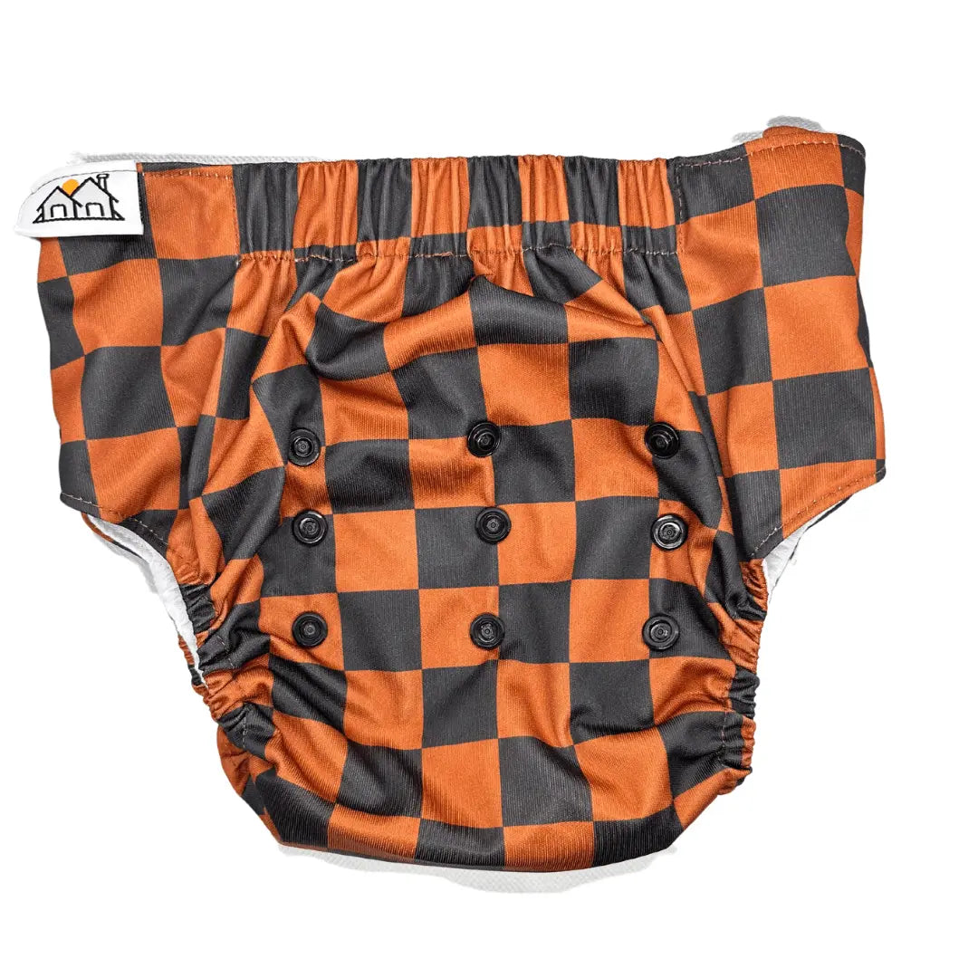The Good Village Cloth Co. Toddler Trainers | Dusty Checkered - 