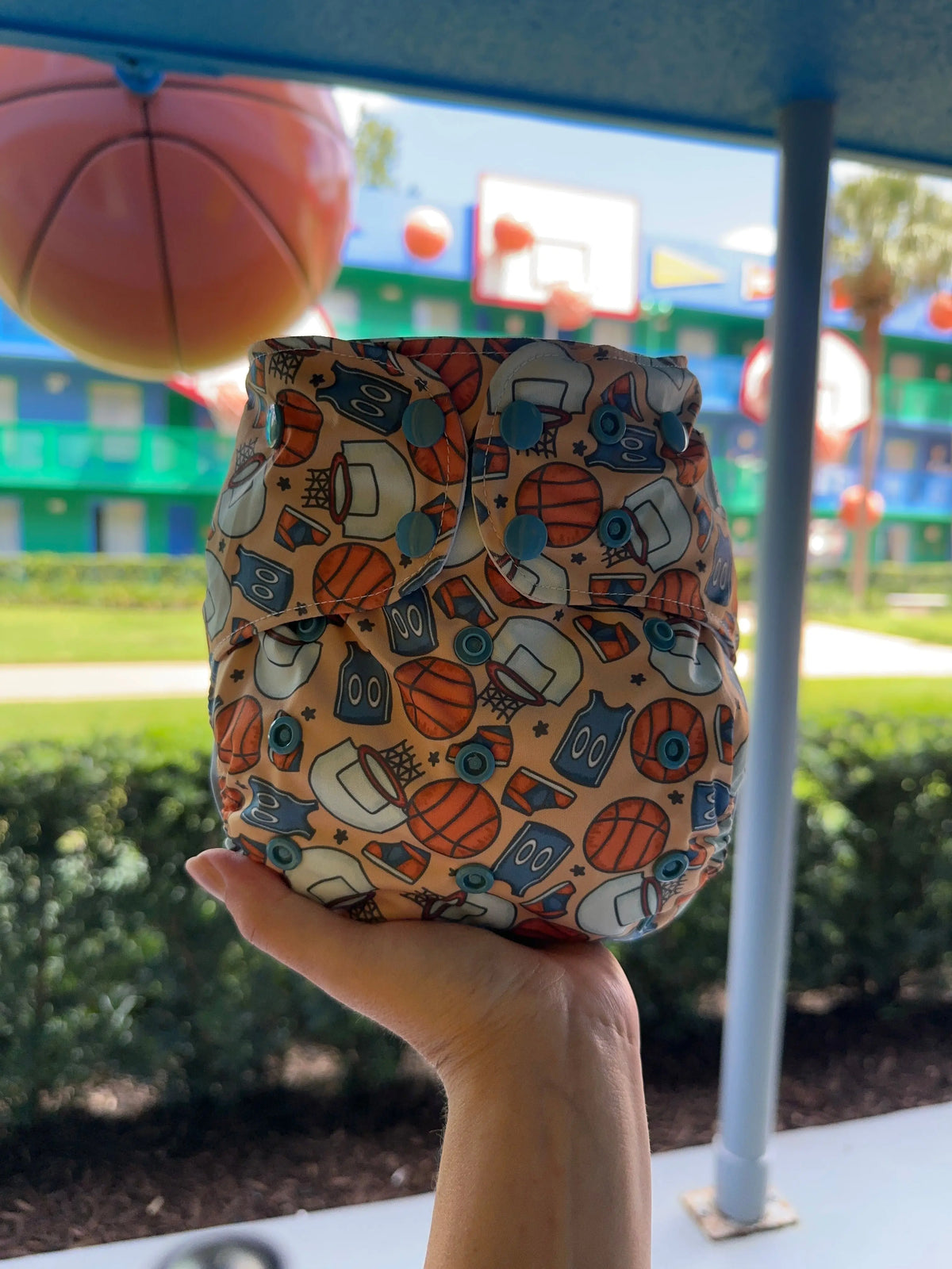 The Good Village Cloth Co. One Size Pocket Diaper - Slam Dunk - 