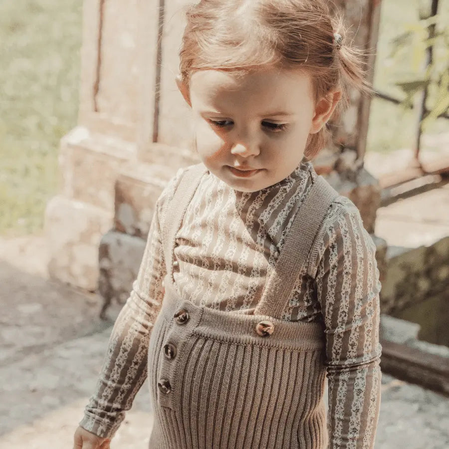Lovely Littles The Knit Overall - Espresso - 