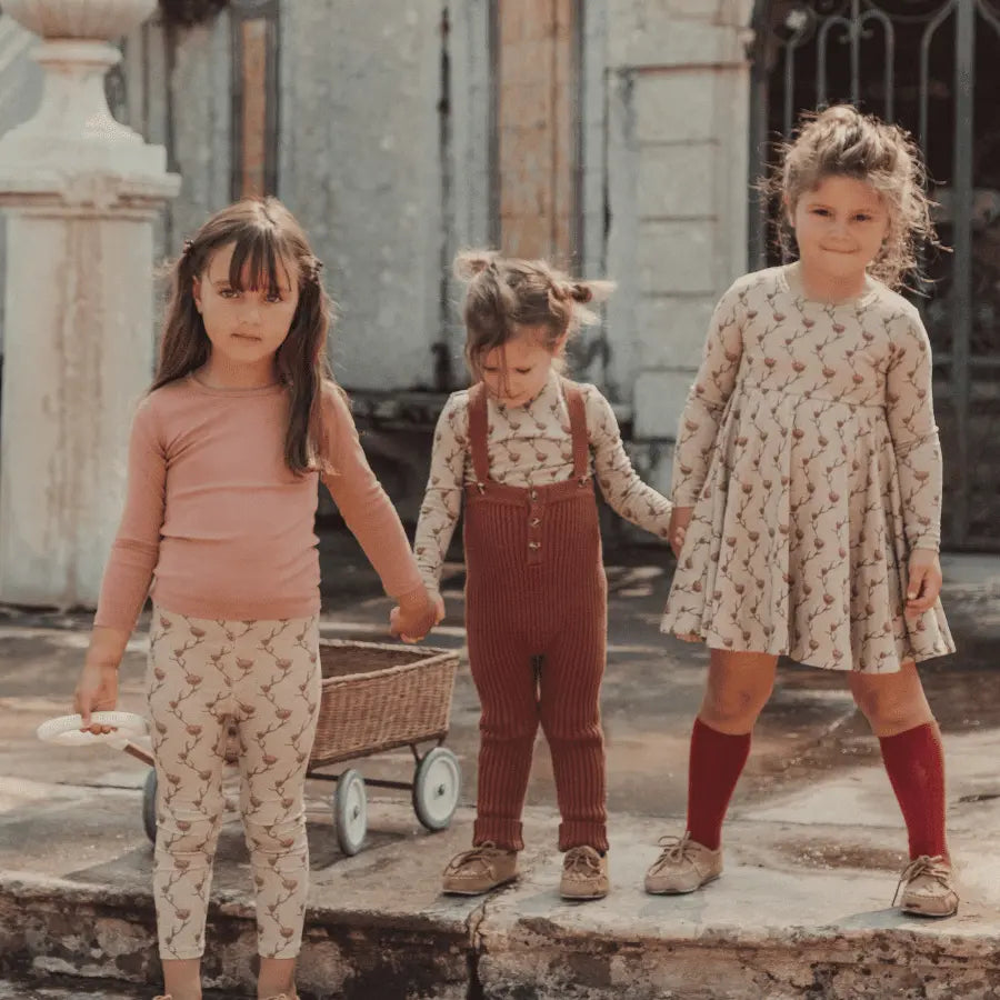 Lovely Littles The Knit Overall - Rosewood - 