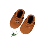 The Leather Mocc - Cognac - Footwear, Baby & Toddler Shoe, Brown, Slipper, Suede | Everetts Place