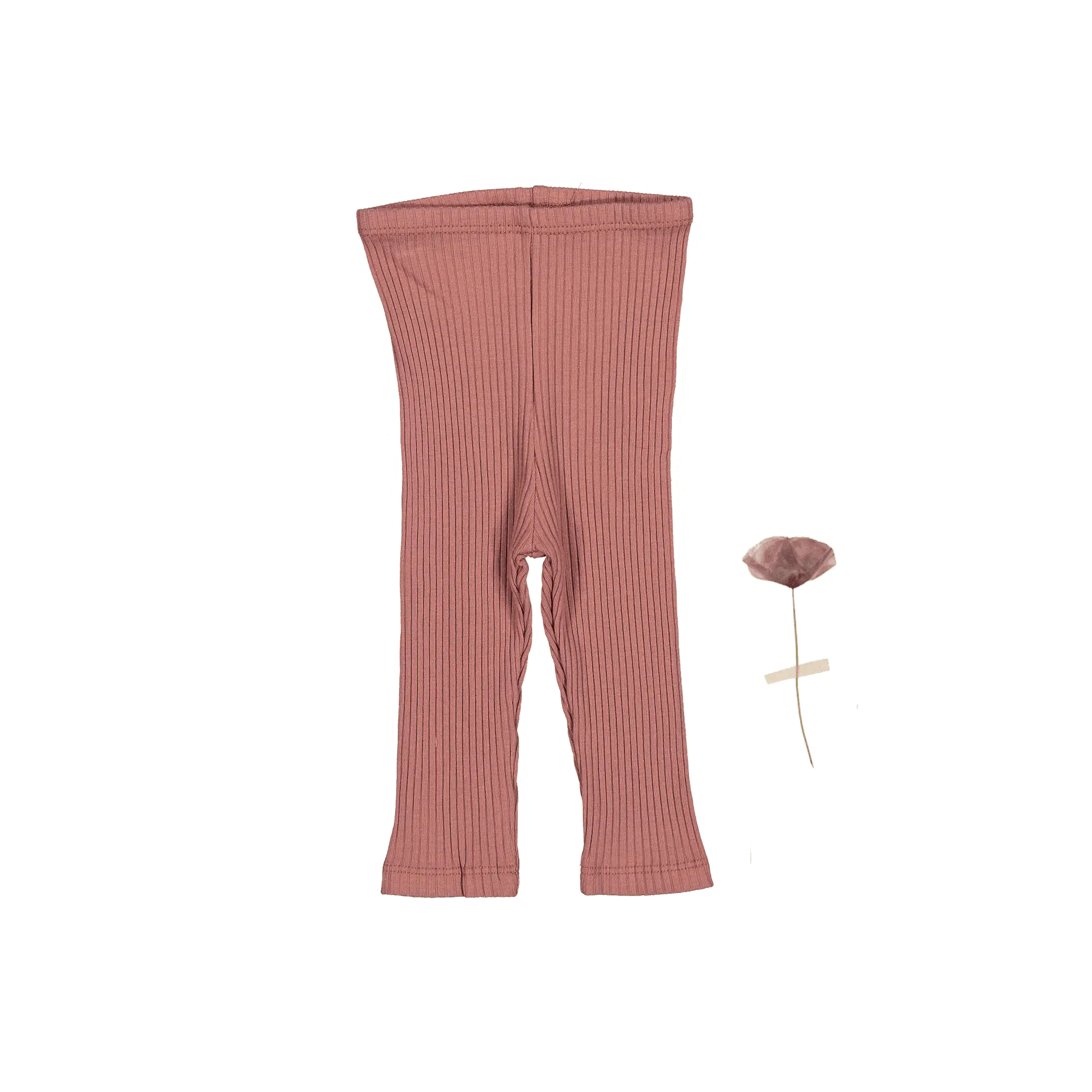 Lovely Littles The Legging - Rosewood Ribbed - 