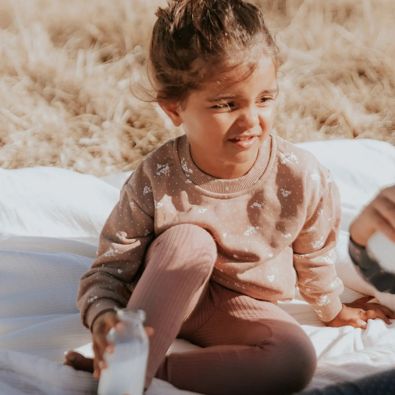 Lovely Littles The Legging - Rosewood Ribbed - 