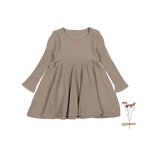 The Long Sleeve Dress - Taupe - Sleeve, One-piece garment, Fashion, Textile, Dress | Everetts Place