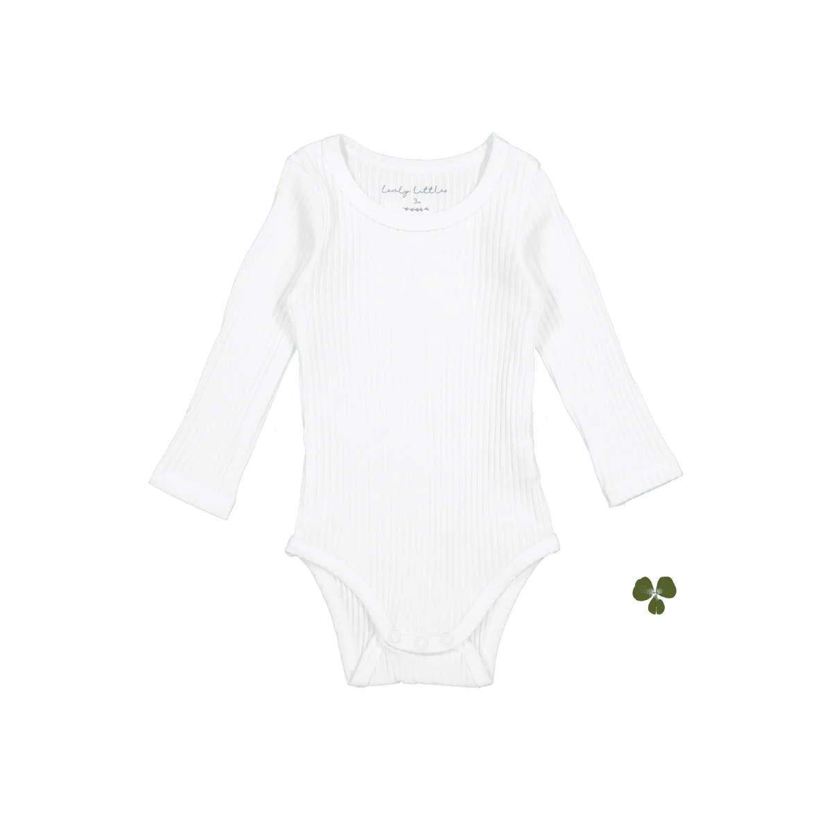 Lovely Littles The Long Sleeve Onesie - Bone - 