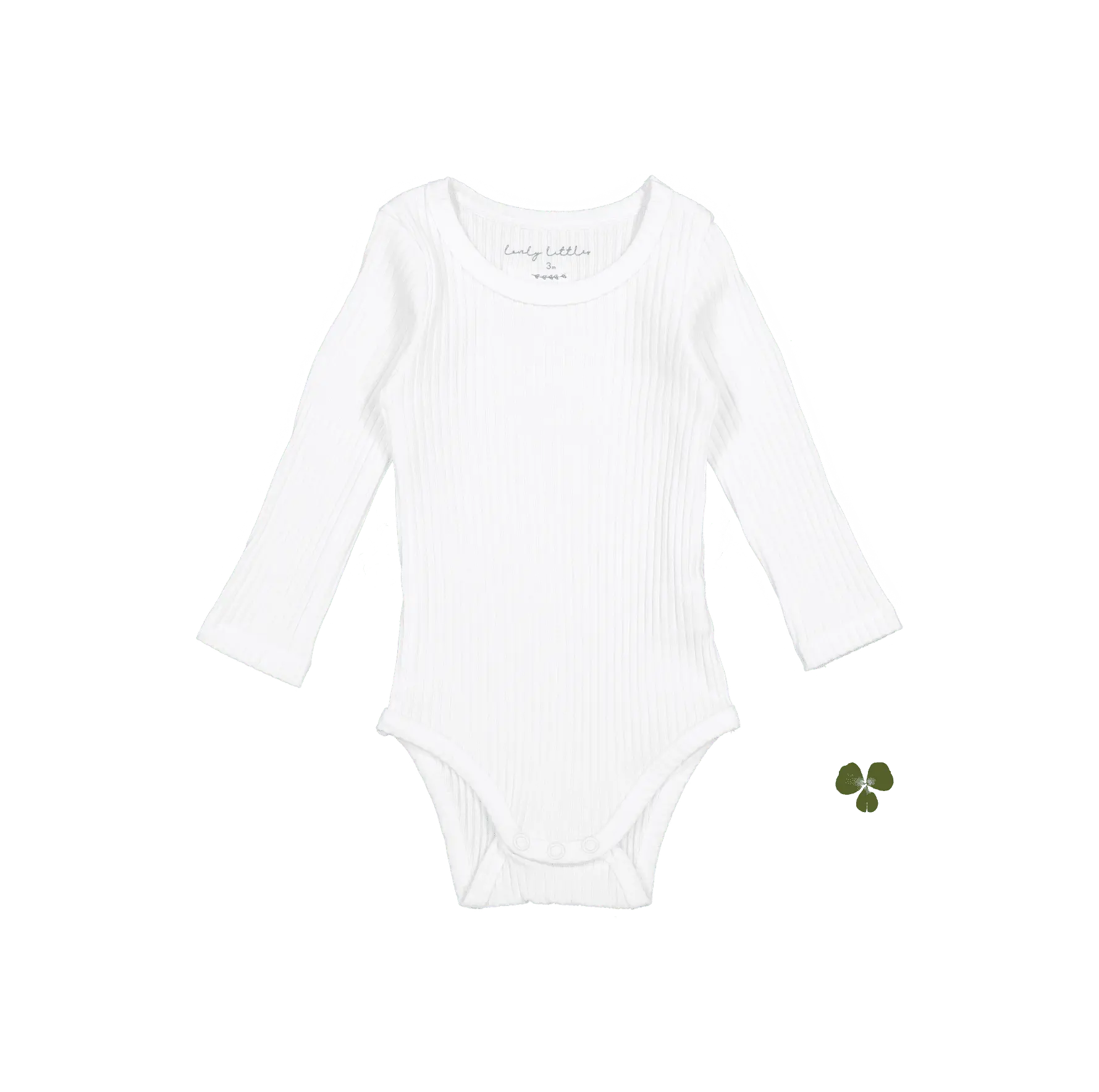 Lovely Littles The Long Sleeve Onesie - Bone - 