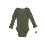 The Long Sleeve Onesie - Moss - Sleeve, Woolen, Active Shirt, Wool, Long-sleeved T-shirt | Everetts Place