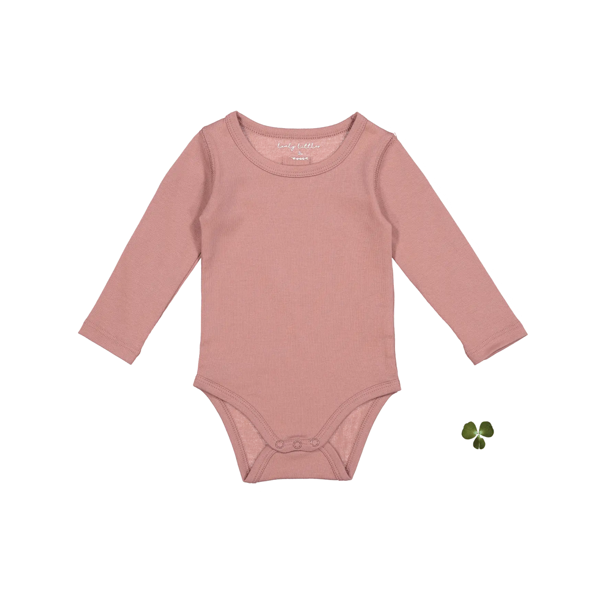 The Long Sleeve Onesie - Rosewood - Pink, Baby & Toddler Clothing, Leotard, Infant bodysuit, Woolen | Everetts Place