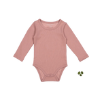 The Long Sleeve Onesie - Rosewood - Pink, Baby & Toddler Clothing, Leotard, Infant bodysuit, Woolen | Everetts Place