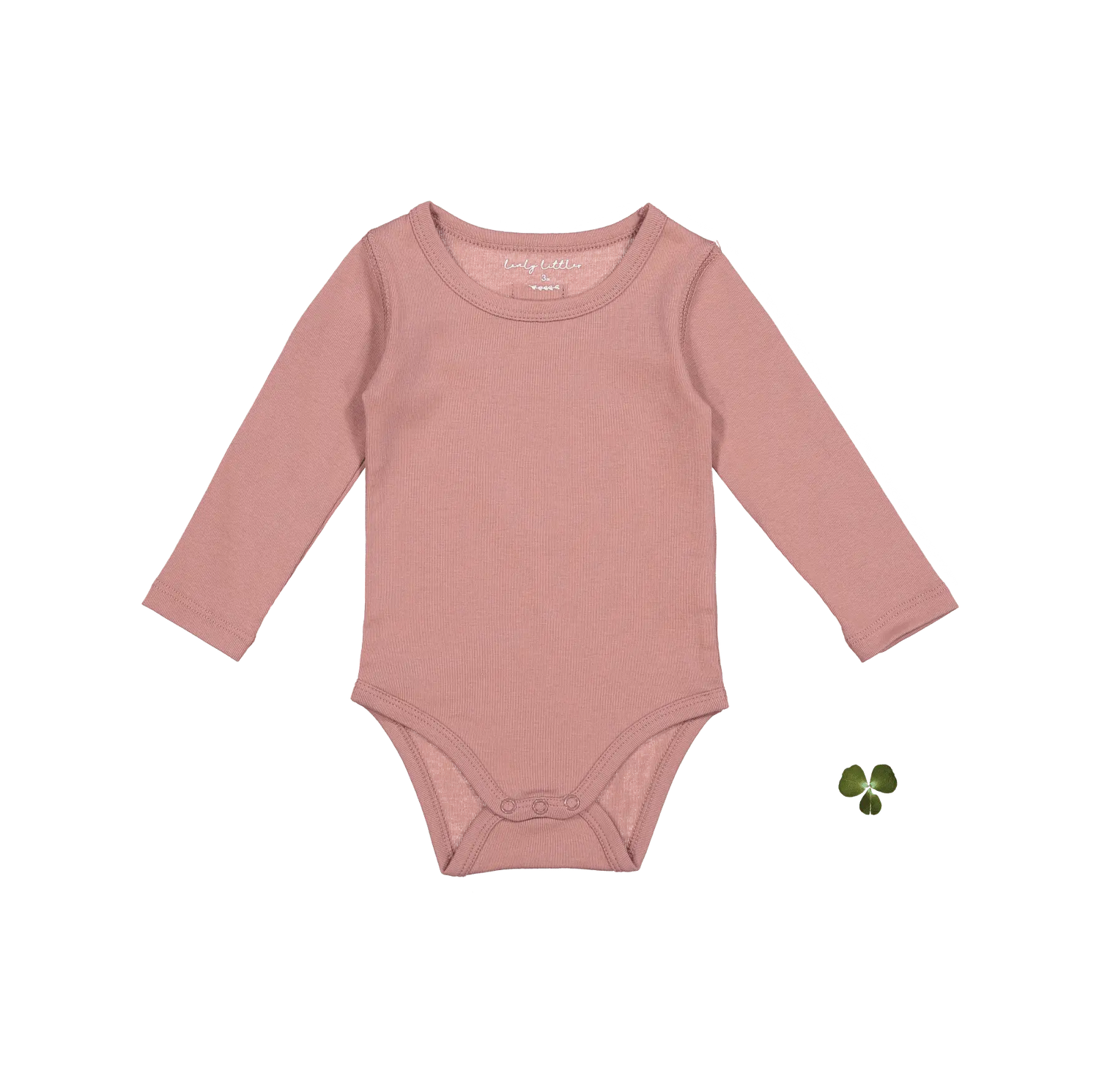 The Long Sleeve Onesie - Rosewood - Pink, Baby & Toddler Clothing, Leotard, Infant bodysuit, Woolen | Everetts Place