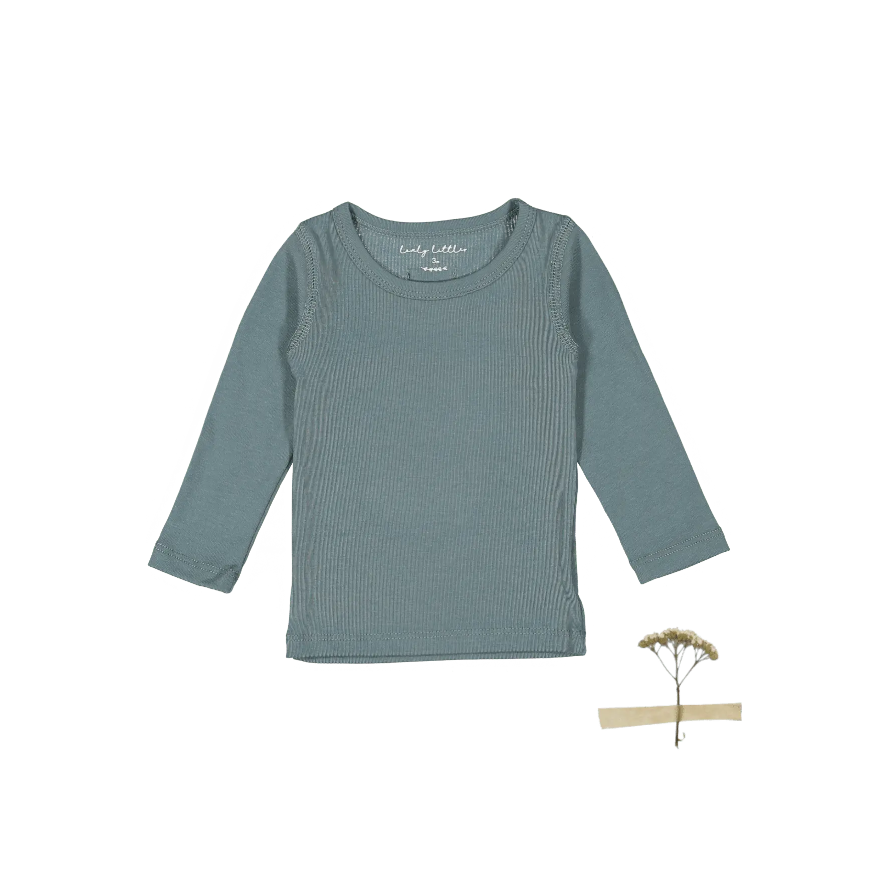 The Long Sleeve Tee - Fern - Sleeve, White, Textile, Long-sleeved T-shirt, Active Shirt | Everetts Place