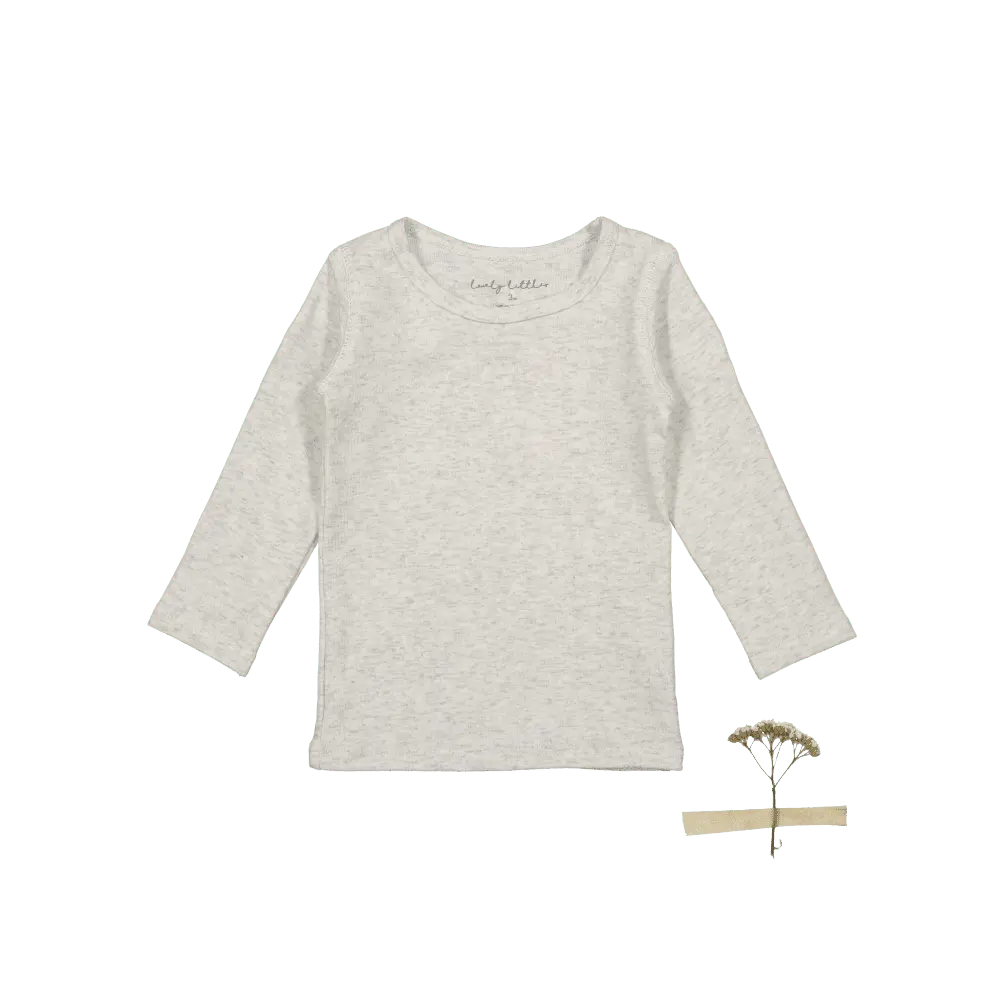 The Long Sleeve Tee - Oatmeal - Sleeve, White, Textile, Active Shirt, Long-sleeved T-shirt | Everetts Place