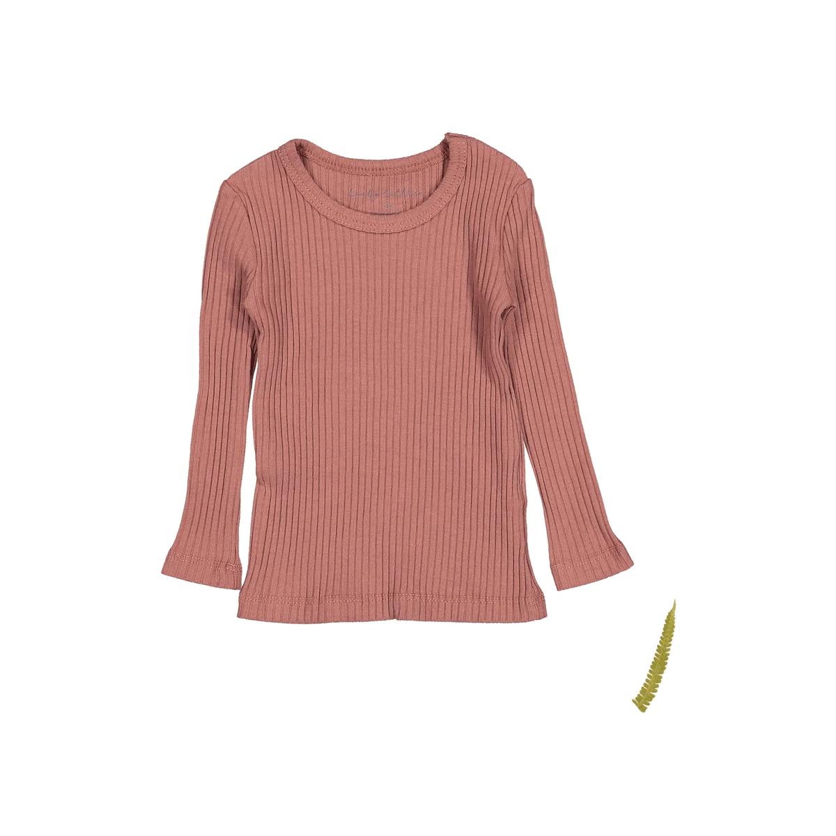 The Long Sleeve Tee - Rosewood Ribbed - Sleeve, Red, Fashion, Textile, Pink | Everetts Place