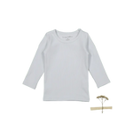 The Long Sleeve Tee - Sky - Sleeve, White, Active Shirt, Long-sleeved T-shirt, Top | Everetts Place