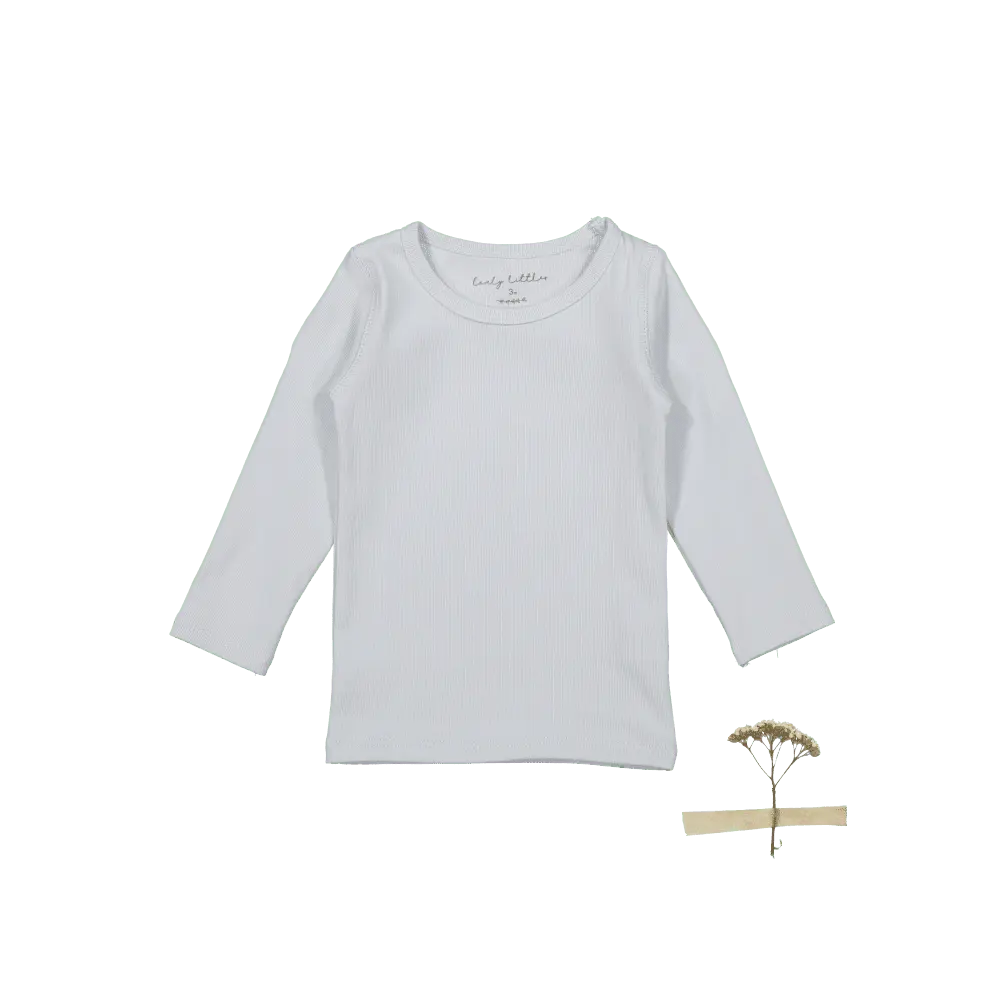The Long Sleeve Tee - Sky - Sleeve, White, Active Shirt, Long-sleeved T-shirt, Top | Everetts Place
