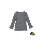 The Long Sleeve Tee - Slate - Sleeve, Fashion, Textile, Long-sleeved T-shirt, Grey | Everetts Place