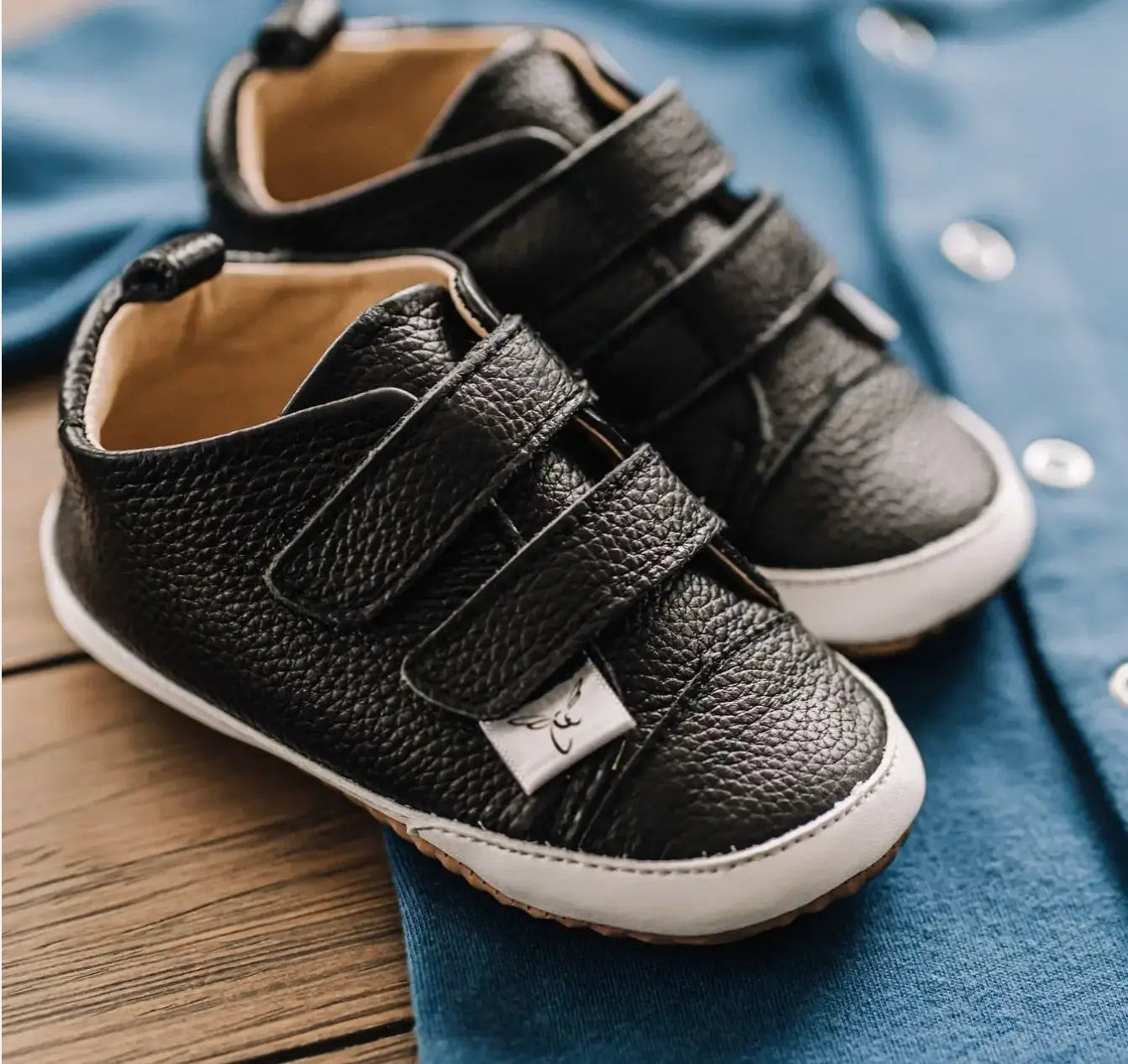 Little Love Bug Co. Stylish Low Top Sneakers with Double Velcro for Growing Kids - Apparel & Accessories > Shoes > Baby & Toddler Shoes > Baby & Toddler Sneakers Sneaker