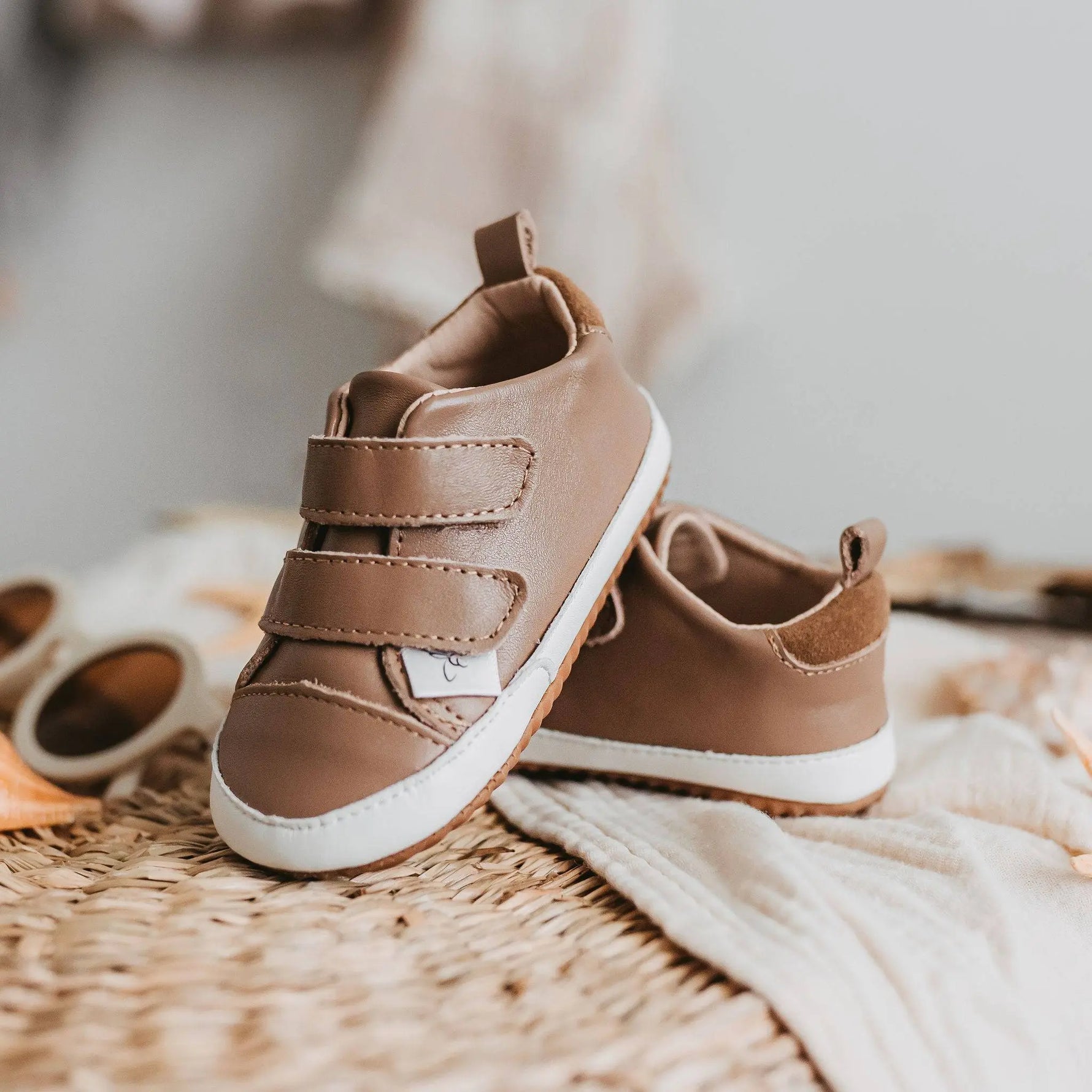 Little Love Bug Co. Stylish Low Top Sneakers with Double Velcro for Growing Kids - Apparel & Accessories > Shoes > Baby & Toddler Shoes > Baby & Toddler Sneakers Sneaker