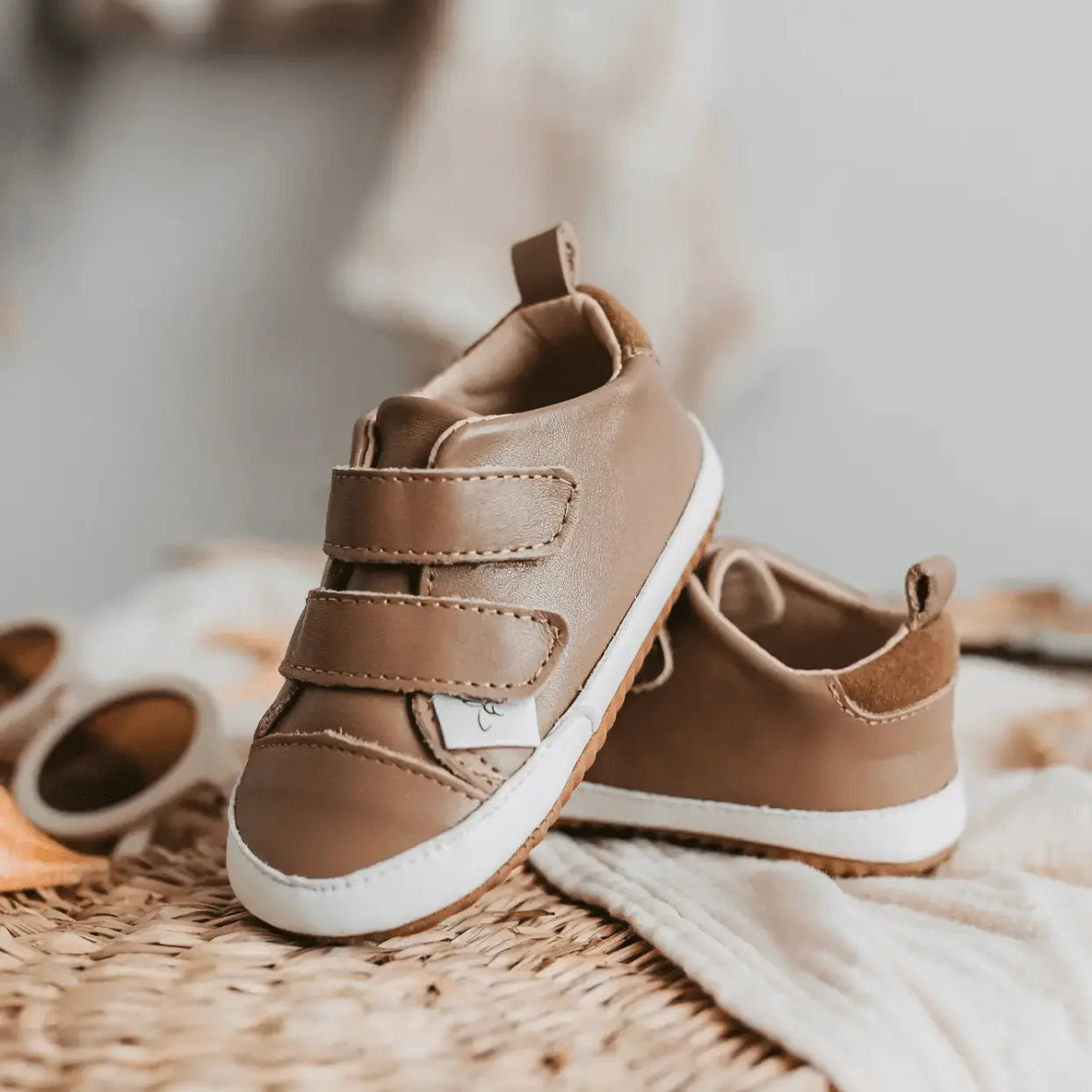 Little Love Bug Co. Stylish Low Top Sneakers with Double Velcro for Growing Kids - Apparel & Accessories > Shoes > Baby & Toddler Shoes > Baby & Toddler Sneakers Sneaker