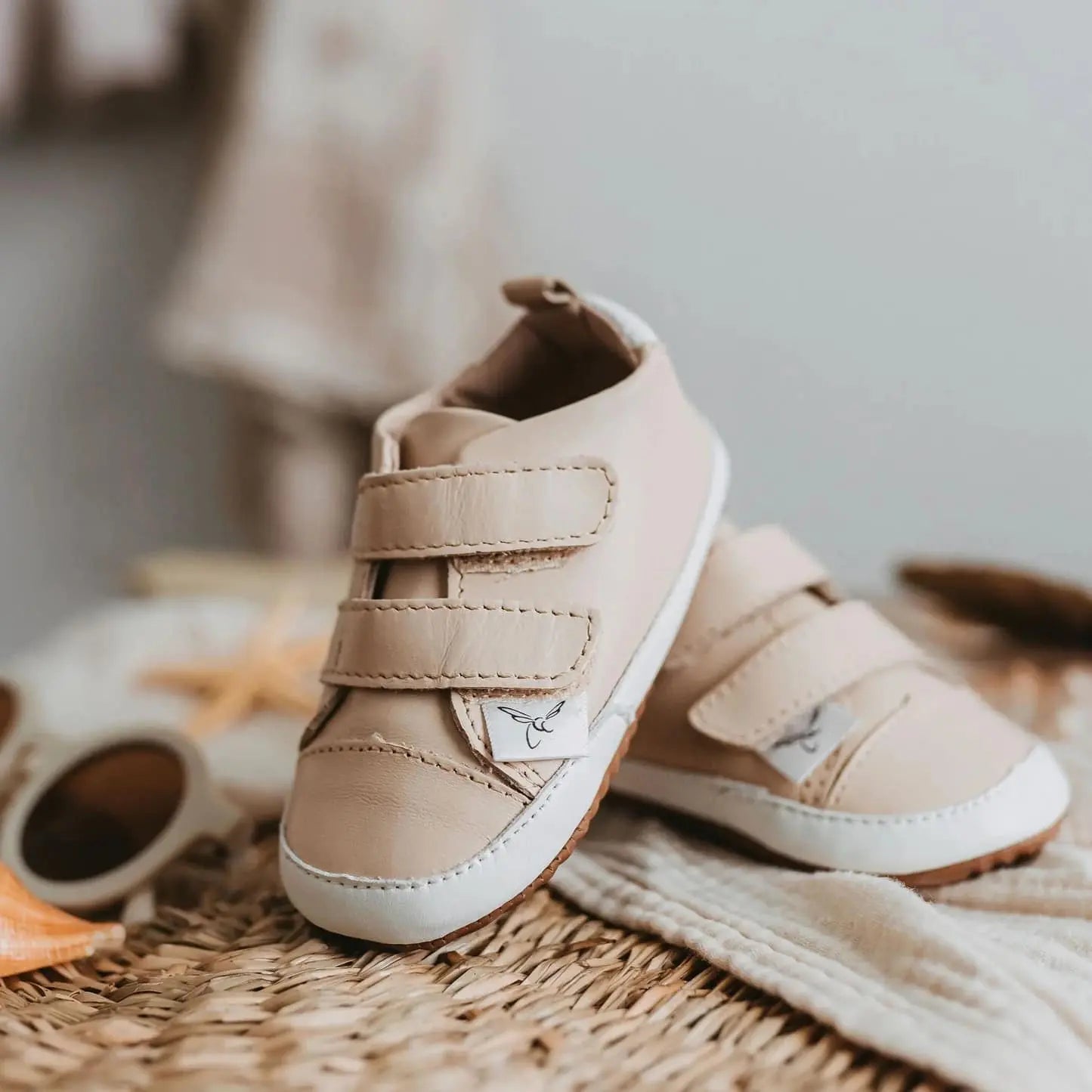 Little Love Bug Co. Stylish Low Top Sneakers with Double Velcro for Growing Kids - Apparel & Accessories > Shoes > Baby & Toddler Shoes > Baby & Toddler Sneakers Sneaker