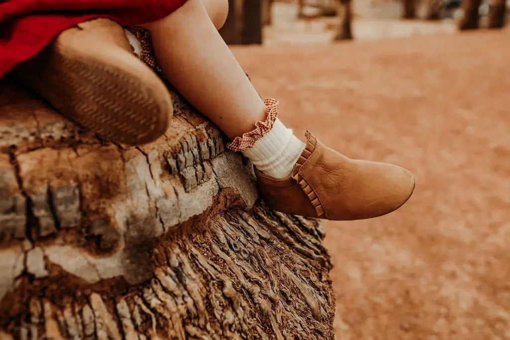 Little Love Bug Co. The Mila Barefoot Boots with Elastic Ruched Entrance for Comfortable Wear - Apparel & Accessories > Shoes > Baby & Toddler Shoes > Baby & Toddler Boots Boot
