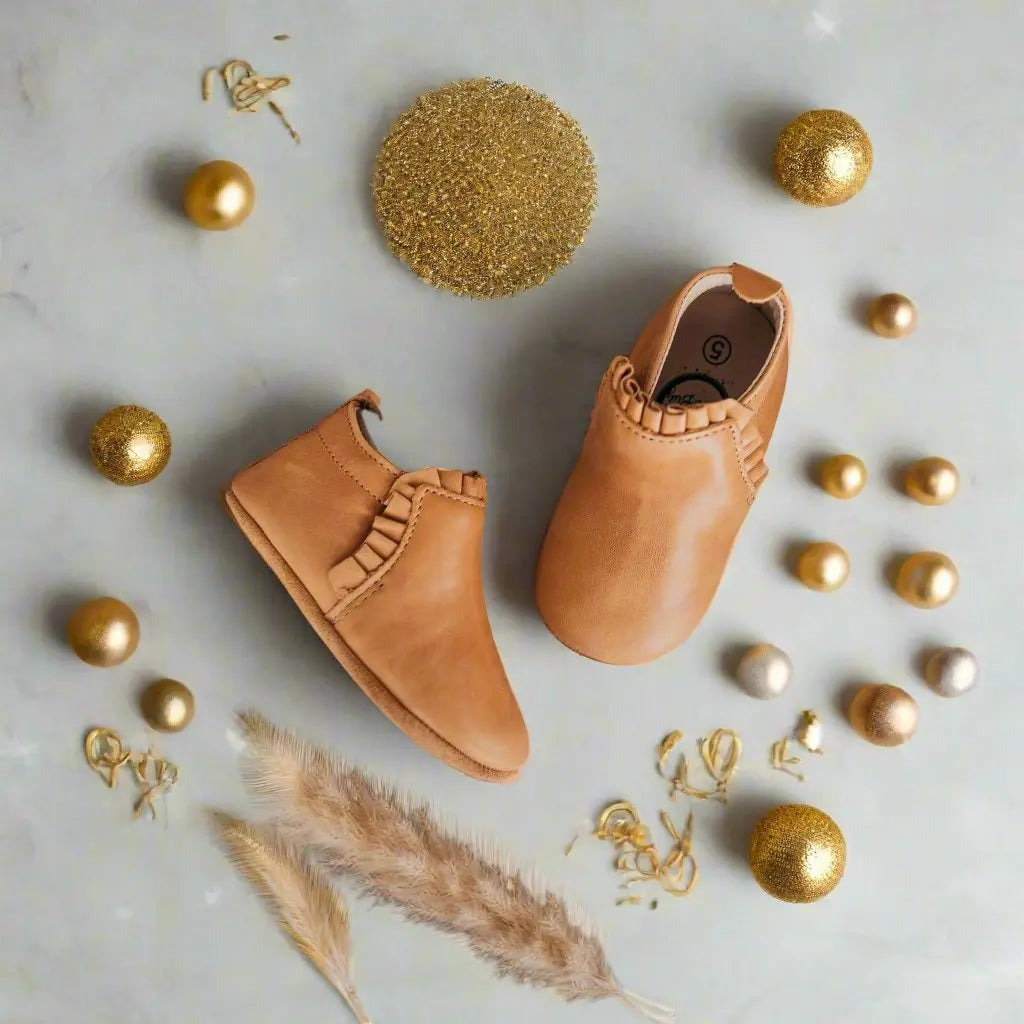 Little Love Bug Co. The Mila Barefoot Boots with Elastic Ruched Entrance for Comfortable Wear - Apparel & Accessories > Shoes > Baby & Toddler Shoes > Baby & Toddler Boots Boot