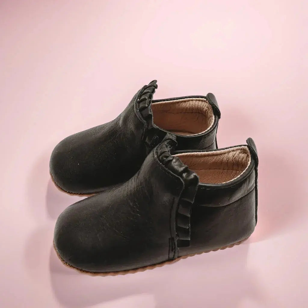 Little Love Bug Co. The Mila Barefoot Boots with Elastic Ruched Entrance for Comfortable Wear - Apparel & Accessories > Shoes > Baby & Toddler Shoes > Baby & Toddler Boots Boot