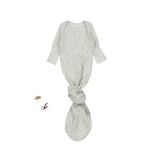 The Printed Baby Gown - Dahlia Blue - Sleeve, White, Textile, Baby & Toddler Clothing, Child | Everetts Place