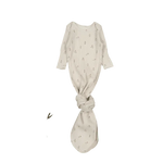 The Printed Baby Gown - Dahlia Pink - Sleeve, White, Textile, Baby & Toddler Clothing, One-piece garment | Everetts Place