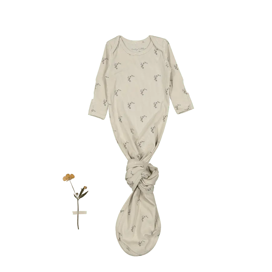 The Printed Baby Gown - Nola Blue - Sleeve, Baby & Toddler Clothing, Feather, Nightwear, One-piece garment | Everetts Place
