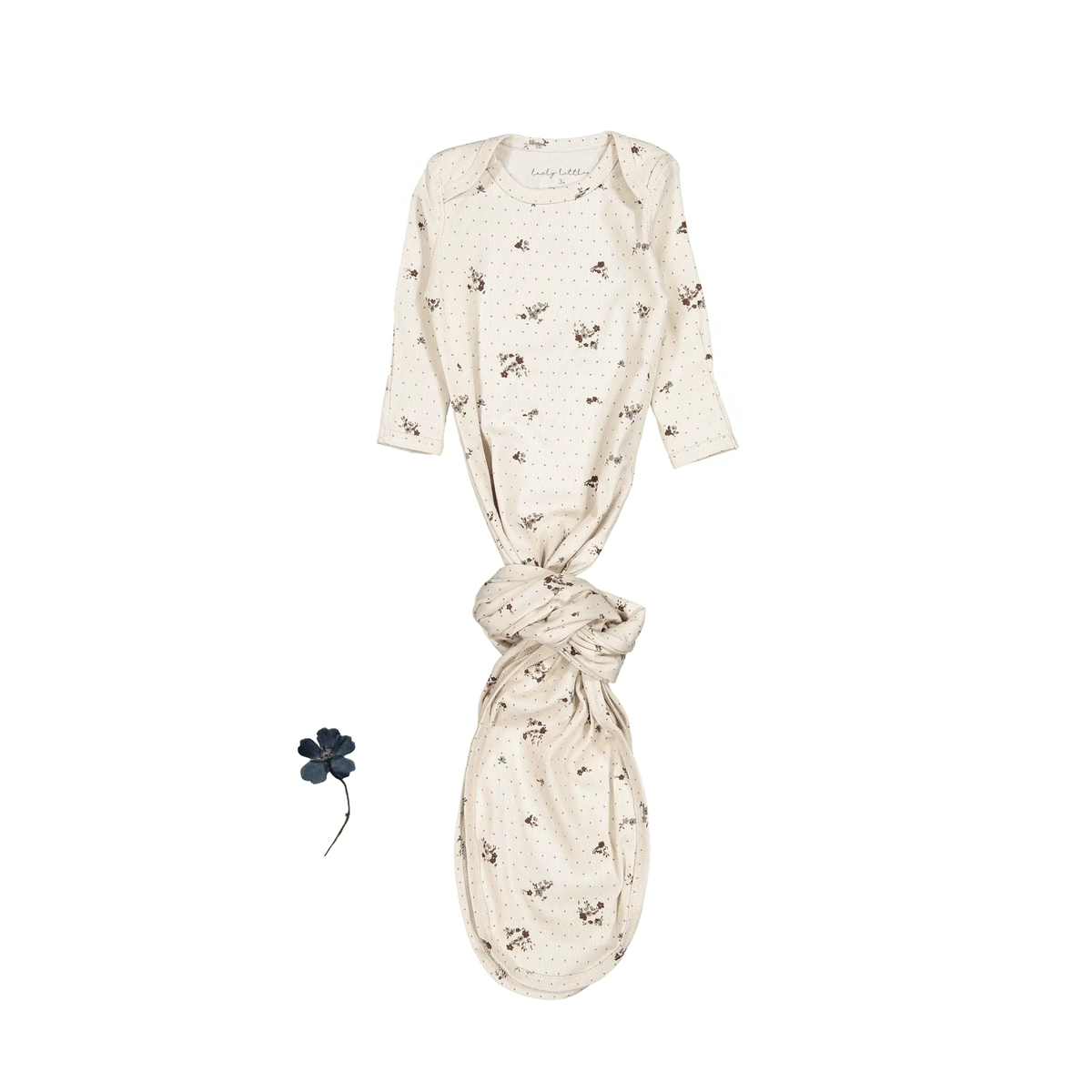The Printed Baby Gown - Vintage Floral - Sleeve, Textile, Dress, One-piece garment, Feather | Everetts Place