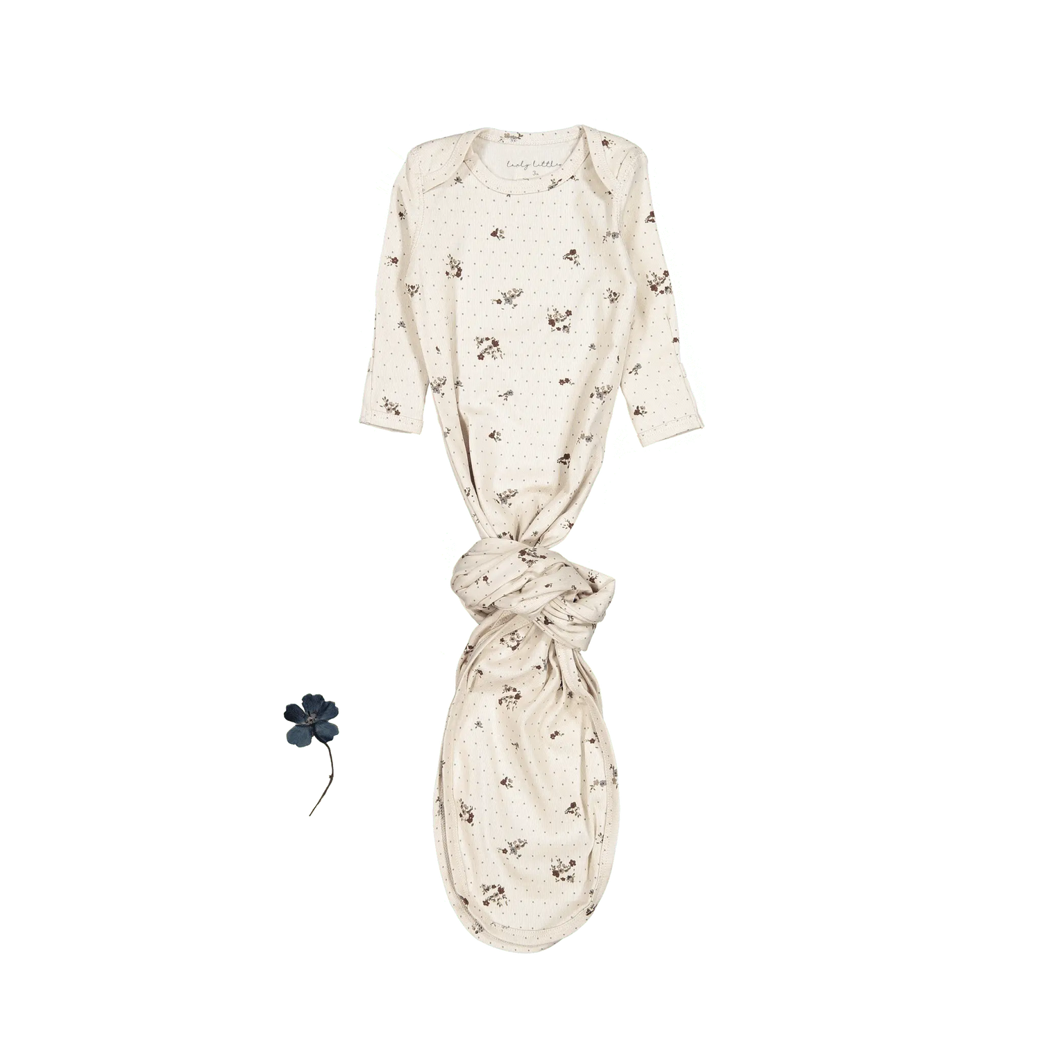 The Printed Baby Gown - Vintage Floral - Sleeve, Textile, Dress, One-piece garment, Feather | Everetts Place