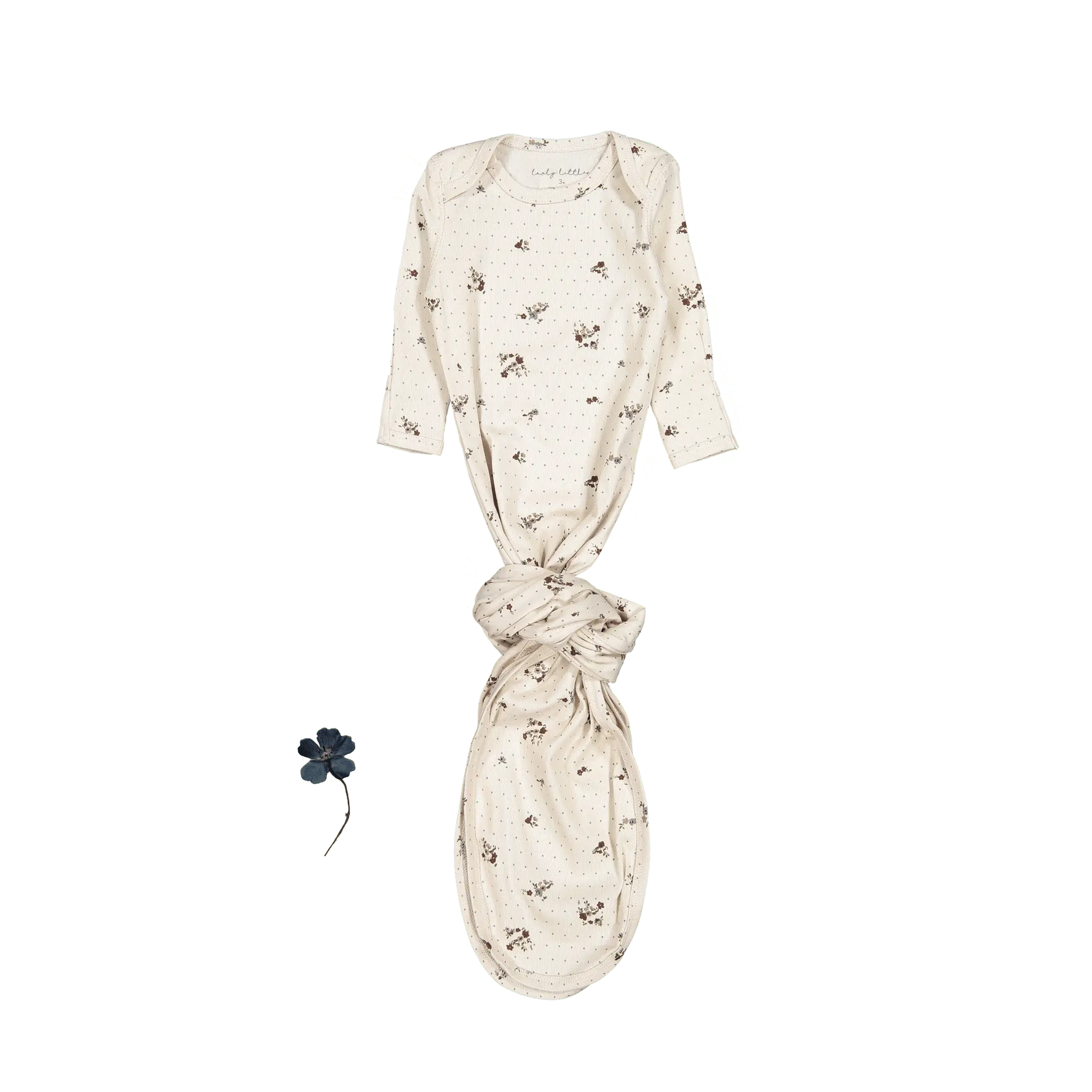 The Printed Baby Gown - Vintage Floral - Sleeve, Textile, Dress, One-piece garment, Feather | Everetts Place