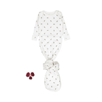 The Printed Baby Gown - White Leaf - Sleeve, Baby & Toddler Clothing, White, Textile, Child | Everetts Place