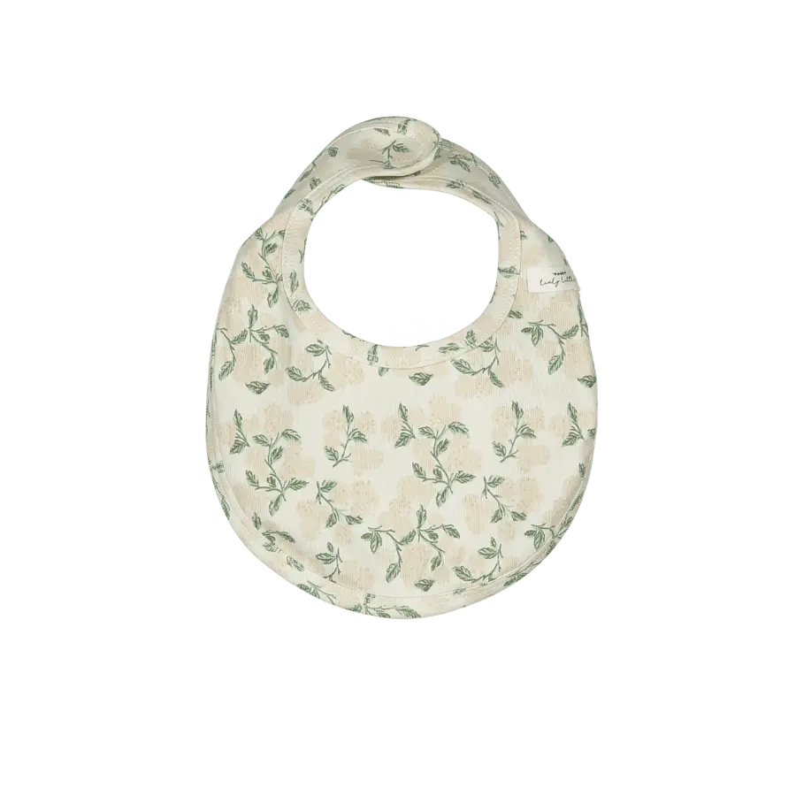 Lovely Littles The Printed Bib - Hydrangea Pink - 