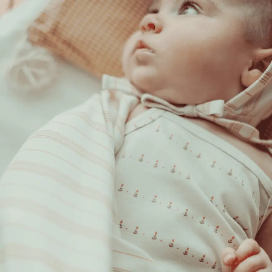 Lovely Littles The Printed Blanket - Mist Stripe - 